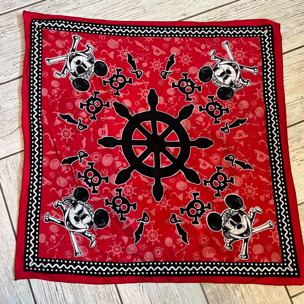 Disney Cruise Pirate night Bandana Mickey Mouse collectors item Set of Five